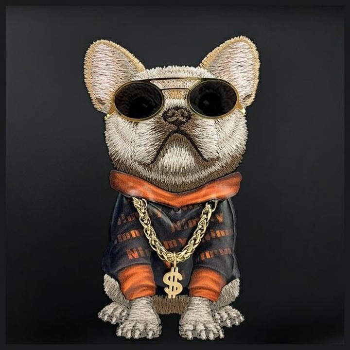 Torebka nerka na ramię Nimmy Glasses Cool Dog czarne