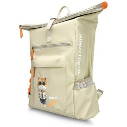 NIMMY backpack for a laptop COOL&CUTE 2.0 Cat khaki