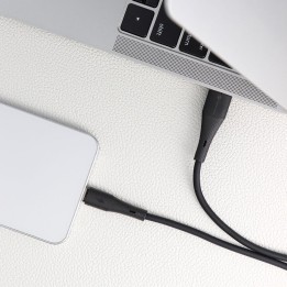 Кабель USB-A – USB-C Forcell F-Energy QC4.0 3A 66W Silicone 1 m C342 черный