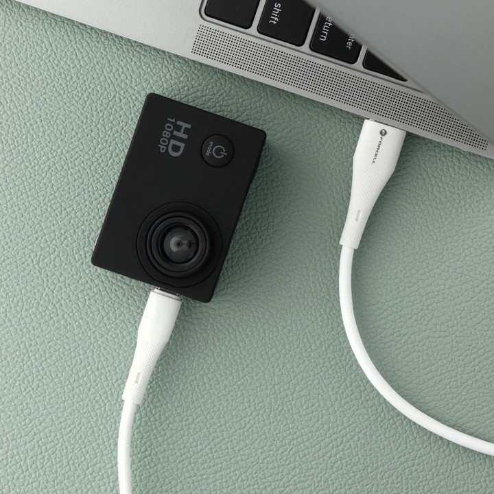Кабель USB A для Micro USB Forcell F-Energy QC3.0 2,4A 18W Silicone 1 m C341 білий