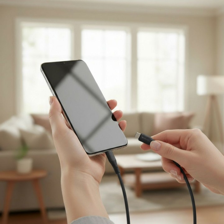 Кабель USB-A – USB-C Forcell F-Energy QC4.0 3A 66W Silicone 1 m C342 черный