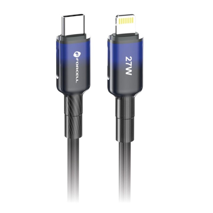 USB-C to Lightning cable Forcell F-Energy PD 3A 27W Gradient 1 m C356 black