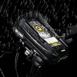 WILDMAN sakwa rowerowa na kierownicę na zamek 0,6L (4" - 7") XT3 czarna