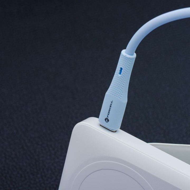 Кабель USB-C – USB-C Forcell F-Energy QC4.0 PD 3A 60W Silicone 1 m C344 синій