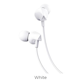 Наушники проводные вкладыши Jack 3,5 mm Hoco M60 белые