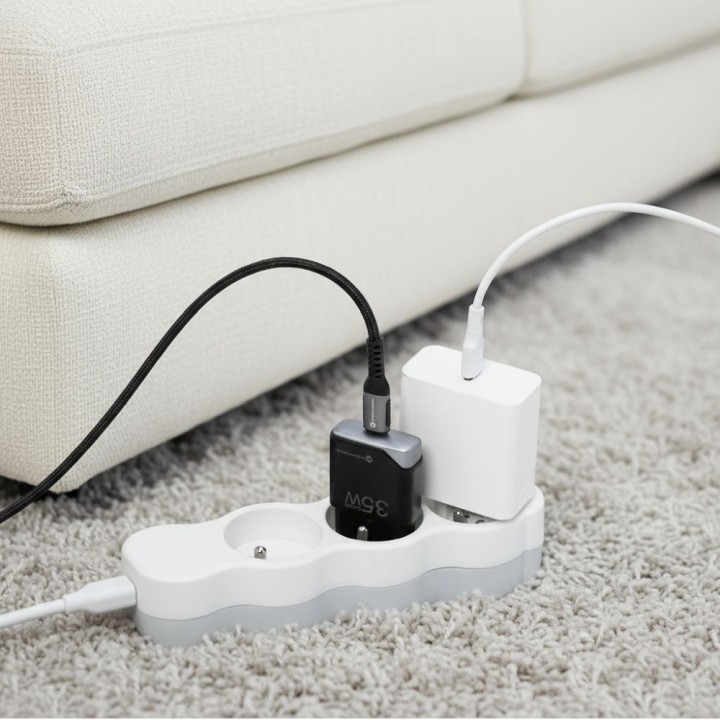 Сетевое зарядное устройство для телефона Forcell F-Energy Ultra Slim GaN III USB C PD QC4.0 3A 35W B135101-E черное