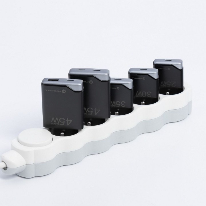 Мережевий зарядний пристрій для телефону Forcell F-Energy Ultra Slim GaN III USB C PD QC4.0 3A 35W B135101-E чорний