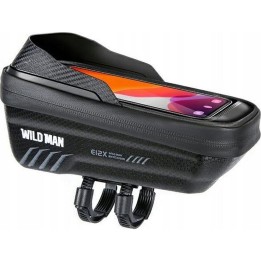 WILDMAN сумка велосипедна на раму на блискавка 1L (4" - 7") E12X чорна