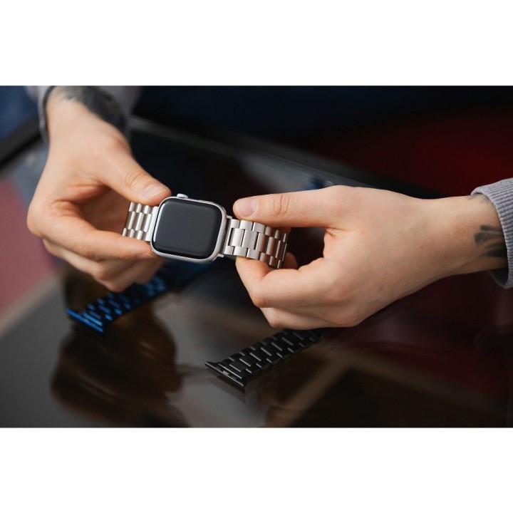 Strap for Apple Watch Forcell F-Design FA10 clasp, steel 38 / 40 / 41 mm blue