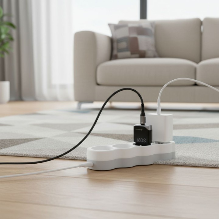 Сетевое зарядное устройство для телефона Forcell F-Energy Ultra Slim GaN III USB C PD QC4.0 3A 30W B130101-E черное