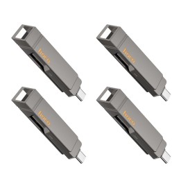 Pendrive 256GB USB 3.2 (USB A + USB C) Hoco UD15 szary