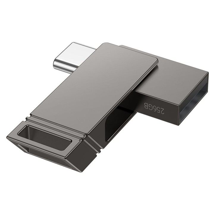 USB flash drive 64GB USB 3.2 (USB A + USB C) Hoco UD14 grey