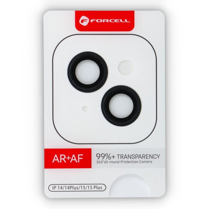 Tempered camera glass for iPhone 14 / 14 PLUS Forcell Premium black 0INT