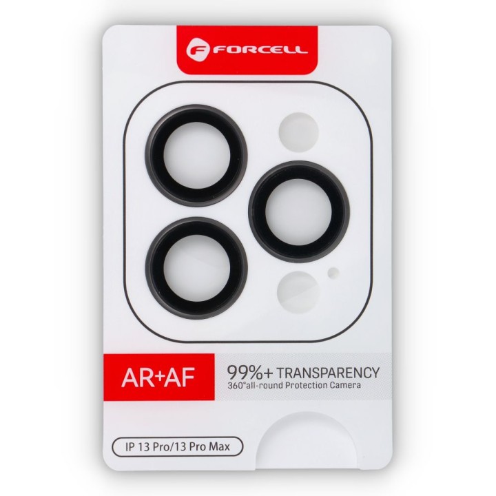 Закаленное стекло на камеру для iPhone 13 PRO / 13 PRO MAX Forcell Premium графитовое 0INT