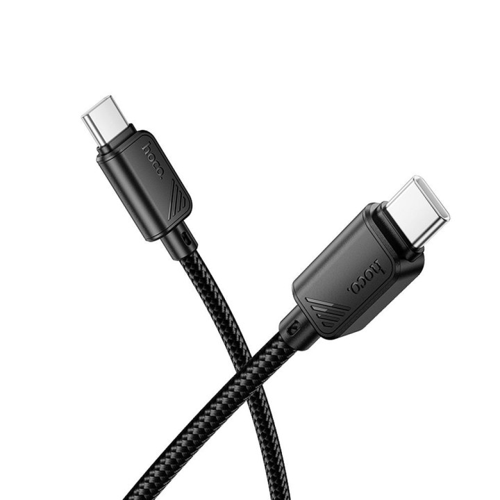 Кабель USB-C – USB-C Hoco 3A 60W 1 m X113 чорний