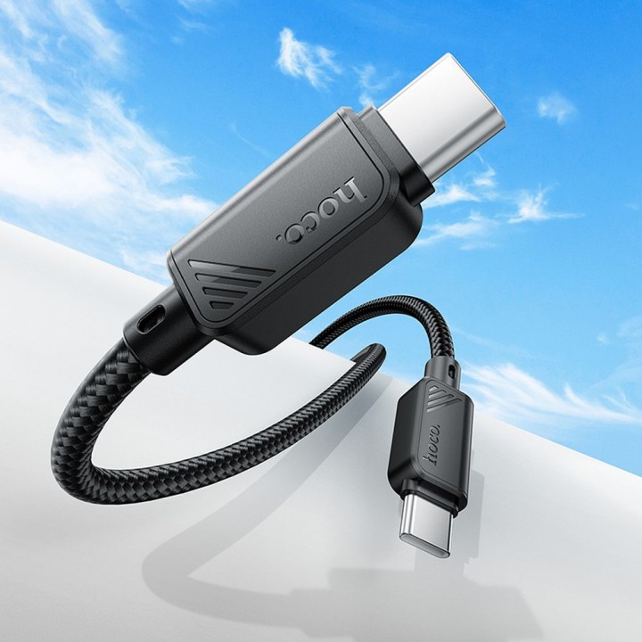 USB-C to USB-C cable Hoco 3A 60W 1 m X113 black