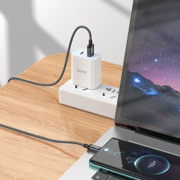 Кабель USB-A – USB-C Hoco 3A 2 m X89 черный