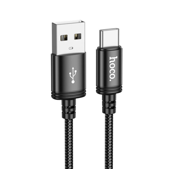 USB-A to USB-C cable Hoco 3A 2 m X89 black