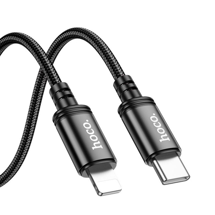 Кабель USB-C – Lightning Hoco PD 27W 2 m X89 чорний