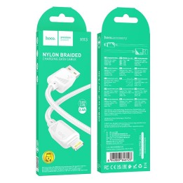 Кабель USB-A – Lightning Hoco 2,4A 1 m X113 білий