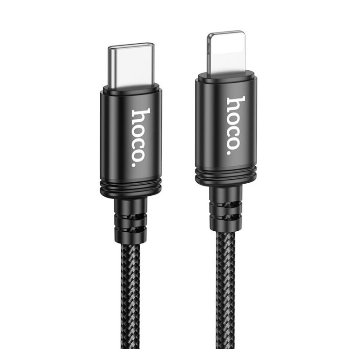 Кабель USB-C – Lightning Hoco PD 27W 2 m X89 чорний