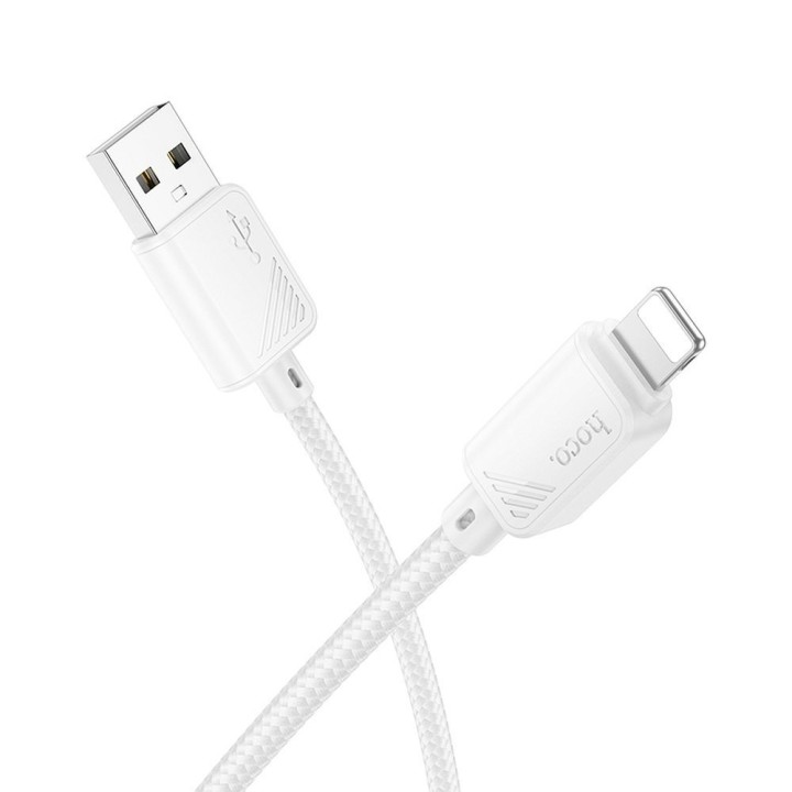 Кабель USB-A – Lightning Hoco 2,4A 1 m X113 белый