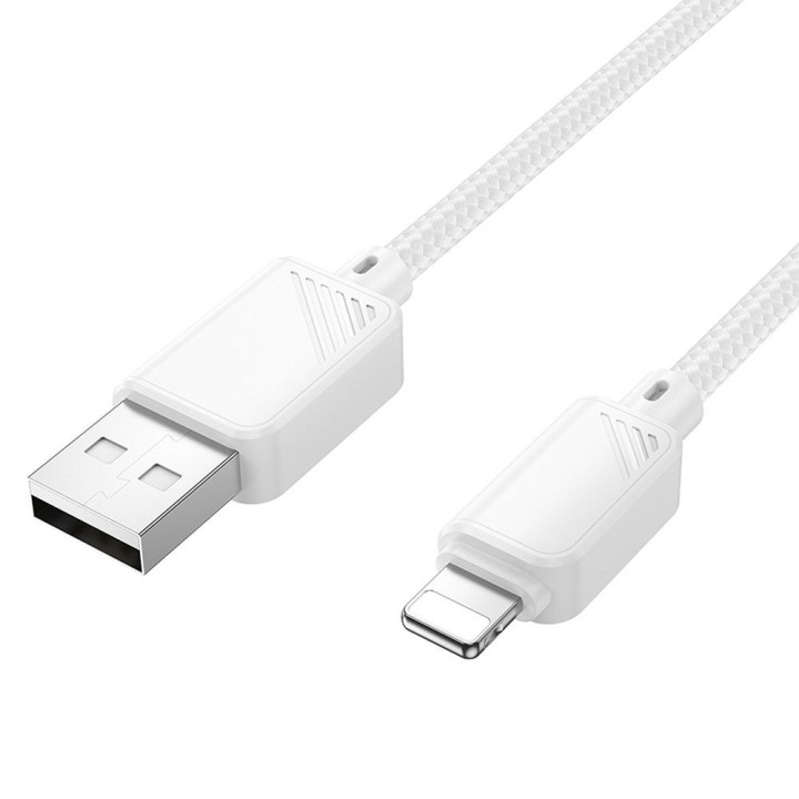 Кабель USB-A – Lightning Hoco 2,4A 1 m X113 білий