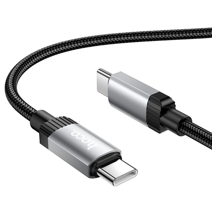 Кабель USB-C – USB-C Hoco 3A 60W 1 m X117 черный