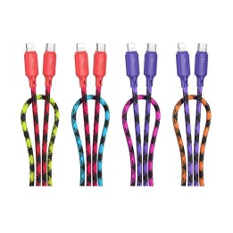 Кабель USB-C – Lightning Hoco PD 27W 1 m X116 градієнт червоний