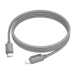 Кабель USB-C – Lightning Hoco PD 27W 1 m X113 серый