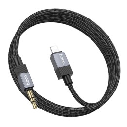 Kabel AUX Jack 3,5 mm (męski) do Lightning (męski) Hoco 1 m UPA32A czarny