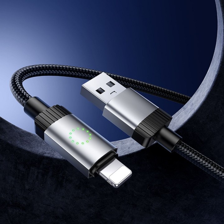 Kabel USB A do Lightning Hoco 2,4A 1 m X117 czarny