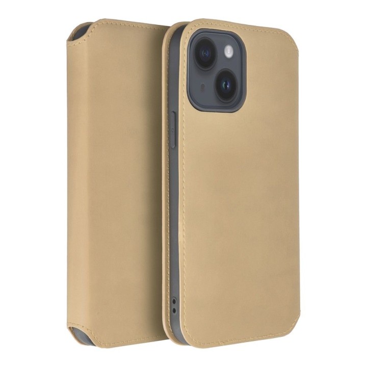 Чехол с клапаном для iPhone 17 PRO MAX / 18 PRO MAX Dual Pocket Book золотой