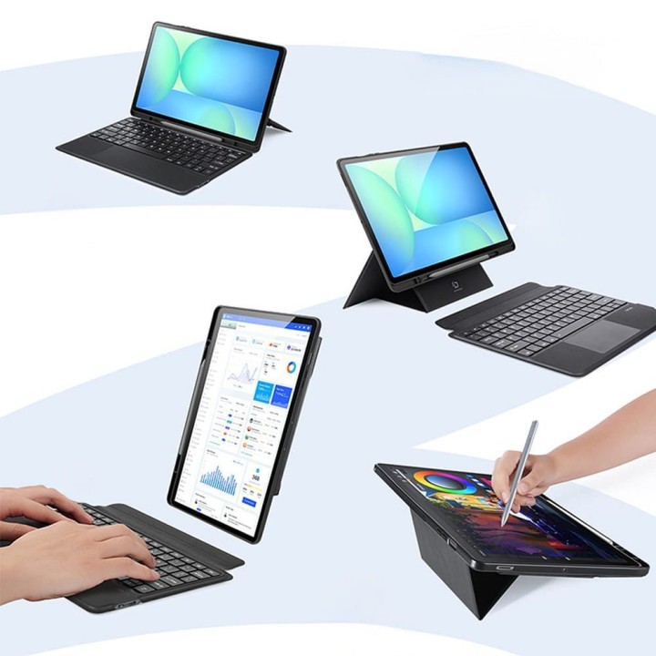 DUX DUCIS чохол DK складні з клавіатурою бездротову для SAMSUNG Tab S10 FE Plus чорний