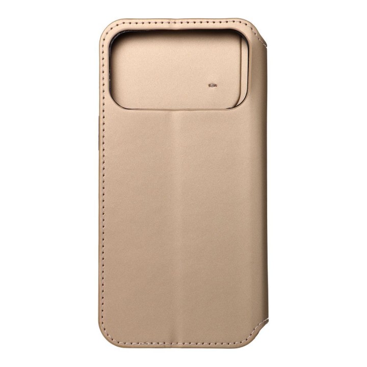 Flip case for iPhone 17 PRO MAX / 18 PRO MAX Dual Pocket Book gold