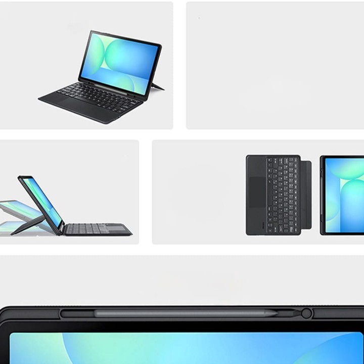 DUX DUCIS case DK foldable with keyboard wireless for SAMSUNG Tab S10 FE Plus black