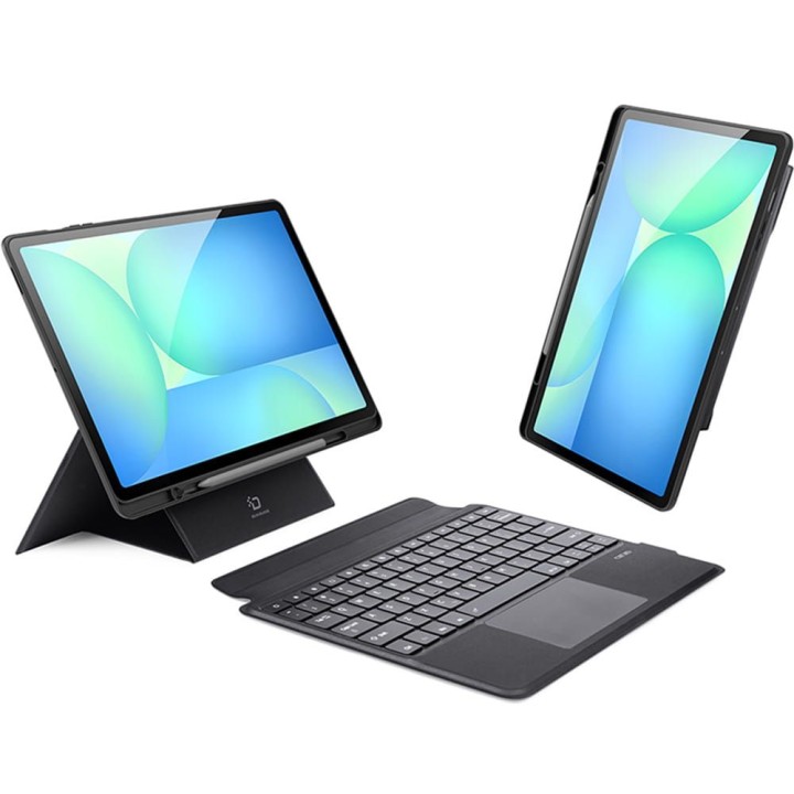 DUX DUCIS case DK foldable with keyboard wireless for SAMSUNG Tab S10 FE Plus black
