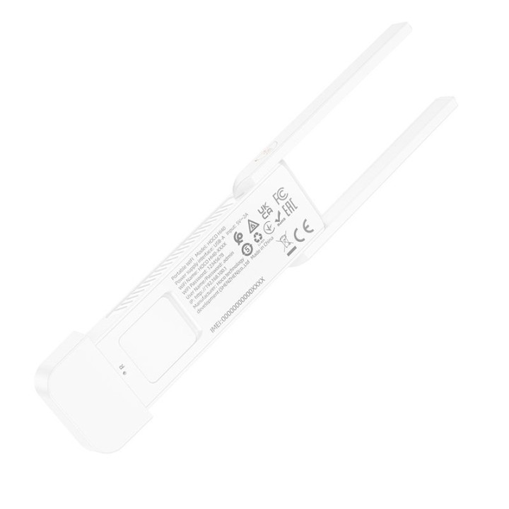 Портативний бездротовий роутер USB A Hoco WiFi HI40 білий