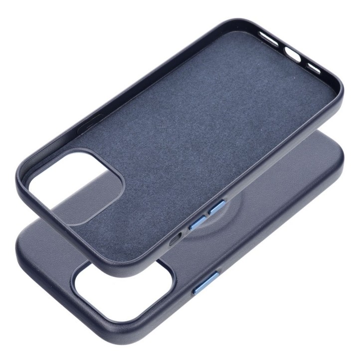 ROAR чехол LEATHER MAG совместимый с MagSafe для IPHONE 13 Pro Max темно-синий