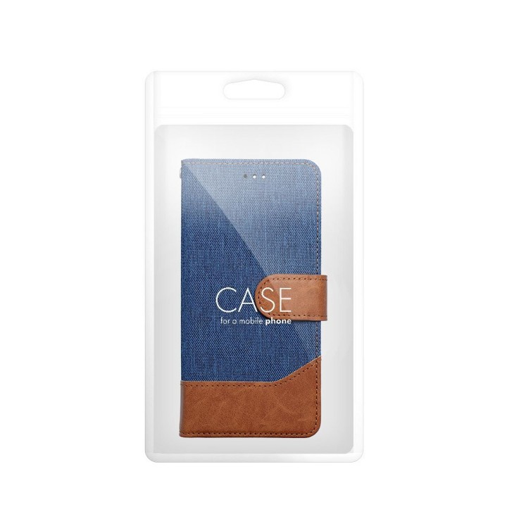 Etui z klapką na iPhone 17 / 18 Jeans Book niebieskie