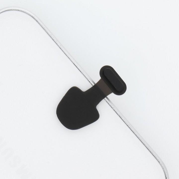 Charging port plug Lightning with holder black