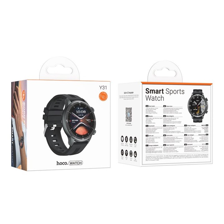 Smartwatch Hoco 1,46" TFT IP67 with calling function Y31 black