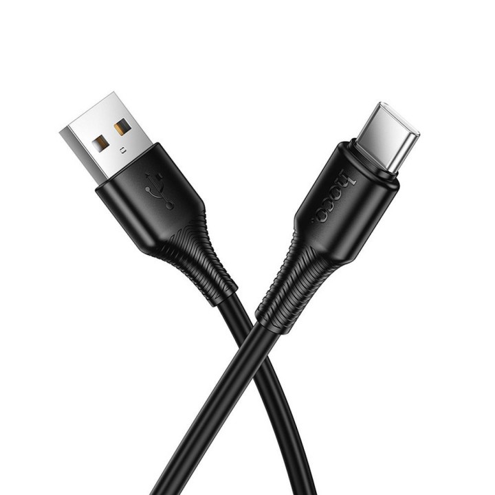 Kabel USB A do USB C Hoco 3A 1 m X120 czarny