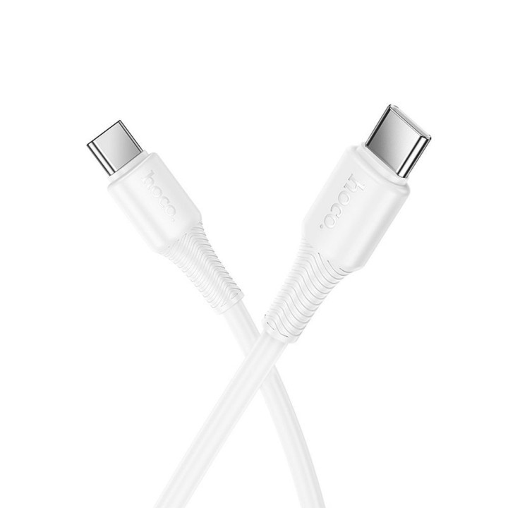 Кабель USB-C – USB-C Hoco 3A 60W 1 m X120 белый