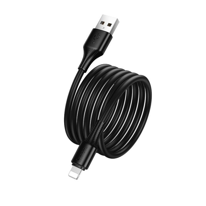 Кабель USB-A – Lightning Hoco 2,4A 1 m X120 черный