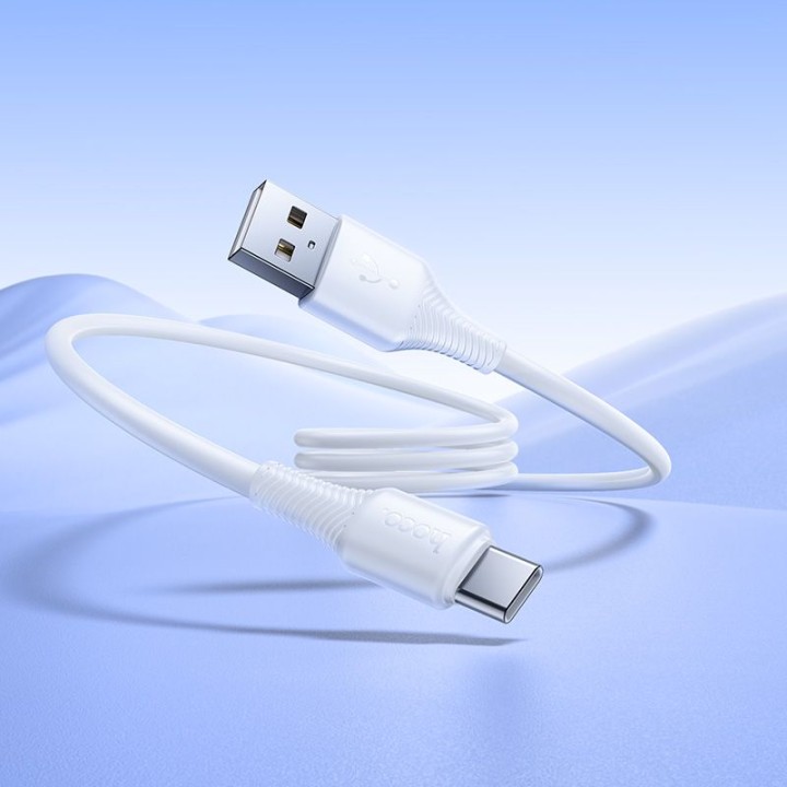 Кабель USB-A – USB-C Hoco 3A 1 m X120 білий