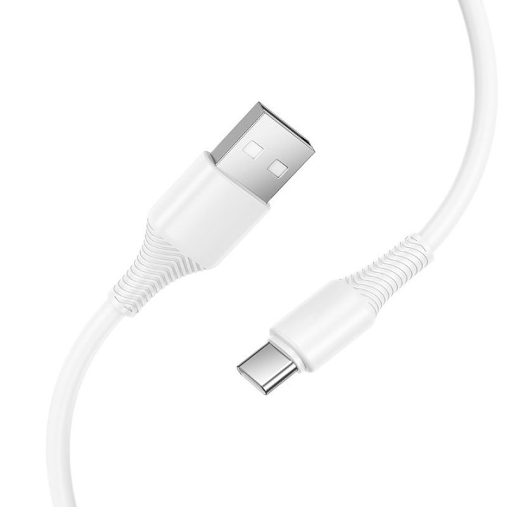 Кабель USB-A – USB-C Hoco 3A 1 m X120 белый