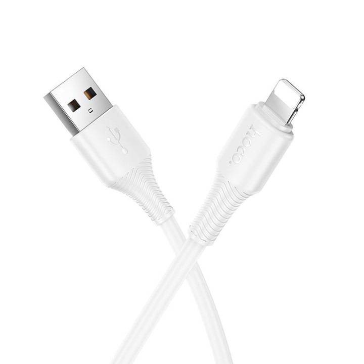 Кабель USB-C – Lightning Hoco PD 27W 1 m X120 белый