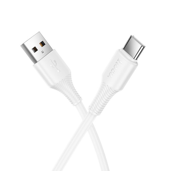 Кабель USB-A – USB-C Hoco 3A 1 m X120 білий