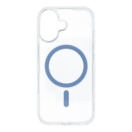 Case for iPhone 17 Drop Glue Colorful Ring Mag Cover MagSafe compatible light blue